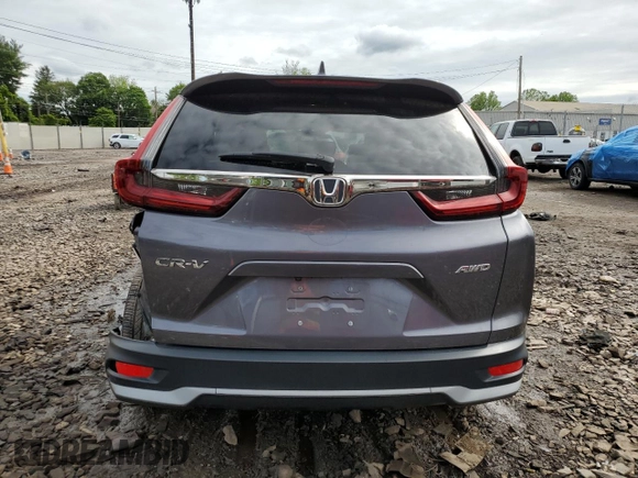 2020 Honda CR-V EX with VIN 7FARW2H57LE009600, listed as a Copart auction lot 58301795 with 47,827 mi miles and Salvage title. Bid and sale history available at DreamBid. Image 6.