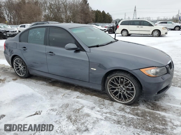 2006 BMW 3 Series 325xi with VIN WBAVD13576KT80097, listed as a Copart auction lot 47649225 with 248,723 mi miles and Salvage title. Bid and sale history available at DreamBid. Image 4.