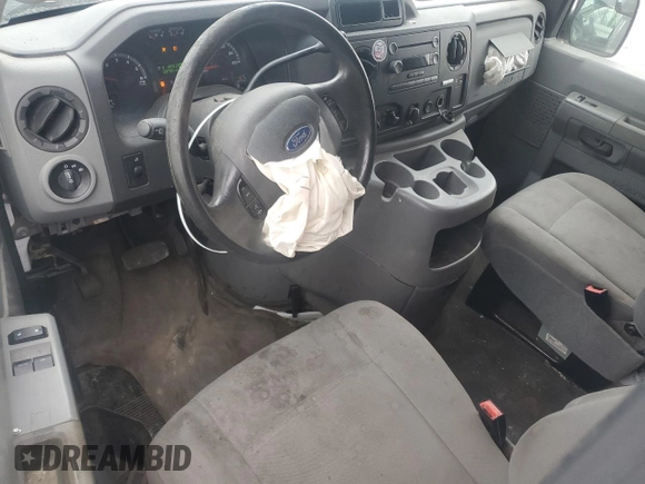2013 Ford Econoline Cargo Commercial with VIN 1FTNE1EW2DDA49421, listed as a Copart auction lot 52393795 with 207,703 mi miles and Salvage title. Bid and sale history available at DreamBid. Image 8.