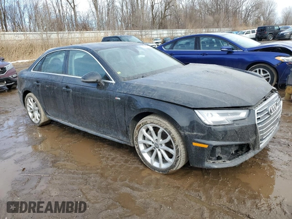 2019 Audi A4 Premium Plus with VIN WAUENAF45KN008539, listed as a Copart auction lot 46983635 with 81,783 mi miles and Clean Title. Bid and sale history available at carsss.com. Image 4.