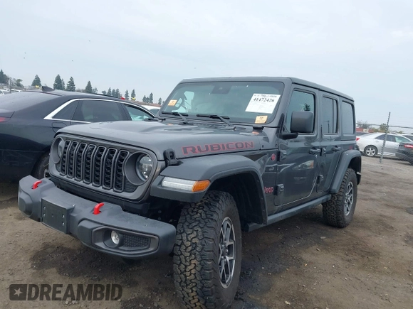 2024 Jeep Wrangler Rubicon with VIN 1C4PJXFG1RW314131, listed as a IAAI auction lot 41472426 with Not provided miles and . Bid and sale history available at DreamBid. Image 14.