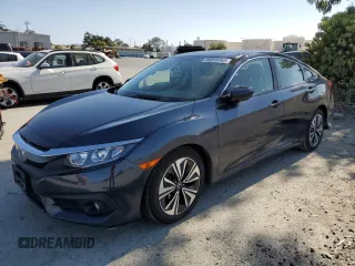 2018 Honda Civic EX-T z VIN JHMFC1F33JX018802, wystawiony jako Copart lot #59318065 z przebiegiem 65 746 mil mil oraz Szkoda całkowita • Salvage title. Historia ofert i sprzedaży dostępna na DreamBid. Obrazek 1.