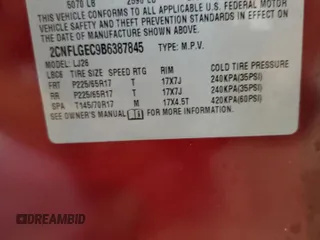 2011 Chevrolet Equinox LTZ with VIN 2CNFLGEC9B6387845, listed as a Copart auction lot 79469644 with 0 mi miles and Salvage Title. Bid and sale history available at carsss.com. Image 14.