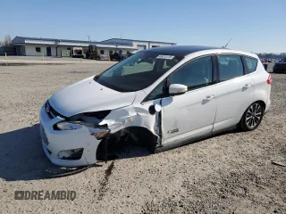 2017 Ford C-Max Energi Titanium with VIN 1FADP5FU3HL107595, listed as a Copart auction lot 46415115 with 131,304 mi miles and Salvage Title. Bid and sale history available at carsss.com. Image 1.