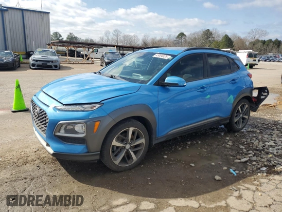 2018 Hyundai Kona Limited with VIN KM8K33A58JU147023, listed as a Copart auction lot 45004025 with 112,087 mi miles and Salvage Title. Bid and sale history available at carsss.com. Image 1.
