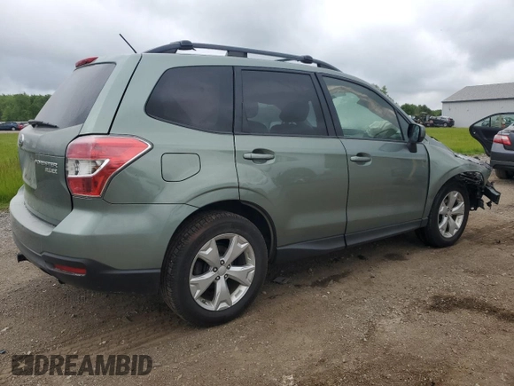2014 Subaru Forester Premium with VIN JF2SJAEC9EH469712, listed as a Copart auction lot 58833365 with Not provided miles and Salvage title. Bid and sale history available at DreamBid. Image 3.