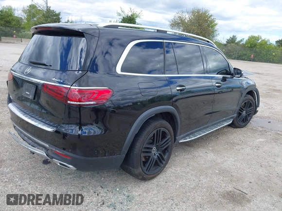 2021 Mercedes-Benz GLS 450 z VIN 4JGFF5KEXMA354814, wystawiony jako IAAI lot #42351625 z przebiegiem 89 136 mil mil oraz . Historia ofert i sprzedaży dostępna na DreamBid. Obrazek 4.