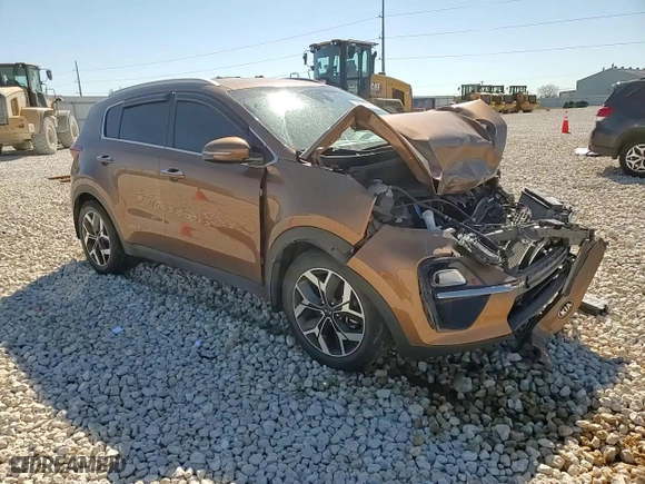 2020 Kia Sportage EX with VIN KNDPN3ACXL7825632, listed as a Copart auction lot 48372465 with 0 mi miles and Salvage Title. Bid and sale history available at carsss.com. Image 11.