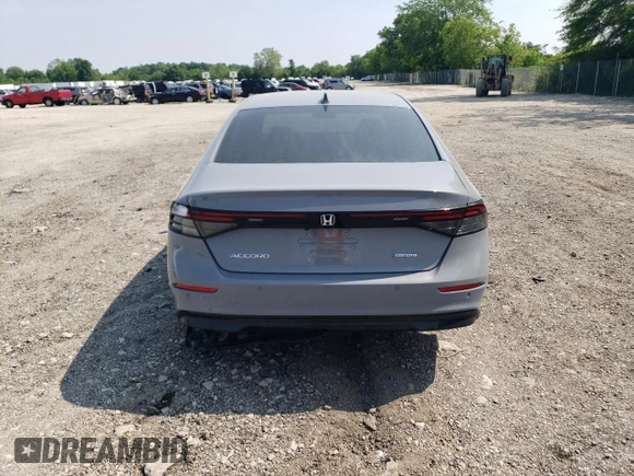 2024 Honda Accord EX-L with VIN 1HGCY2F68RA017005, listed as a Copart auction lot 59007135 with 6,696 mi miles and Salvage title. Bid and sale history available at DreamBid. Image 6.