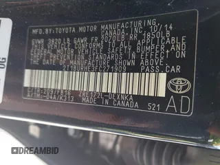 2015 Toyota Corolla L z VIN 2T1BURHE3FC271909, wystawiony jako IAAI lot #41898712 z przebiegiem 142 987 mil mil oraz . Historia ofert i sprzedaży dostępna na DreamBid. Obrazek 9.