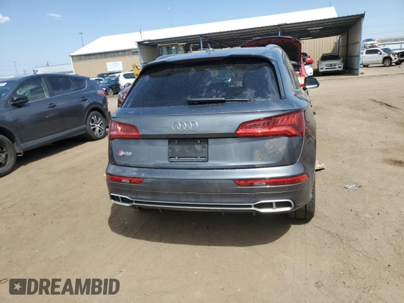 2018 Audi SQ5 Prestige with VIN WA1C4AFY8J2183653, listed as a Copart auction lot 65674224 with 23,128 mi miles and Salvage Title. Bid and sale history available at DreamBid. Image 6.