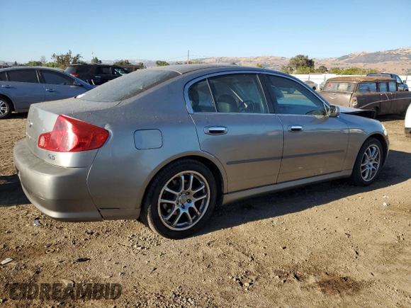 2006 Infiniti G35 with VIN JNKCV51E06M501959, listed as a Copart auction lot 73346234 with 142,194 mi miles and Salvage Title. Bid and sale history available at DreamBid. Image 3.