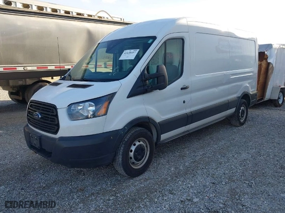 2019 Ford Transit Van with VIN 1FTBW2CM5KKB72999, listed as a IAAI auction lot 41638457 with 106,418 mi miles. Bid and sale history available at carsss.com. Image 2.