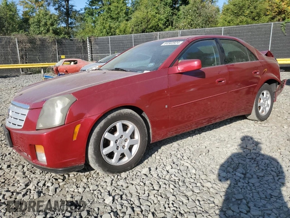 2007 Cadillac CTS with VIN 1G6DM57T870146369, listed as a Copart auction lot 64583924 with 104,333 mi miles and Salvage Title. Bid and sale history available at carsss.com. Image 1.
