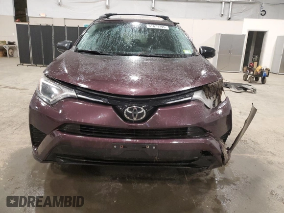 2017 Toyota RAV4 LE with VIN 2T3BFREVXHW638604, listed as a Copart auction lot 51671795 with 90,447 mi miles and Salvage Title. Bid and sale history available at carsss.com. Image 5.