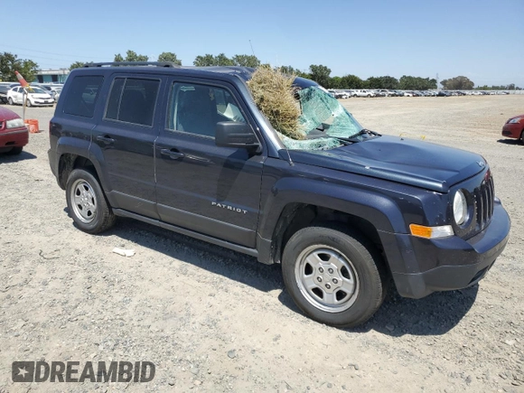 2016 Jeep Patriot Sport with VIN 1C4NJRBBXGD566336, listed as a Copart auction lot 58237085 with 95,354 mi miles and Salvage title. Bid and sale history available at DreamBid. Image 4.