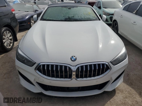 2019 BMW 8 Series M850i xDrive with VIN WBAFY4C53KBX29650, listed as a Copart auction lot 74467184 with Not provided miles and Salvage title. Bid and sale history available at DreamBid. Image 5.