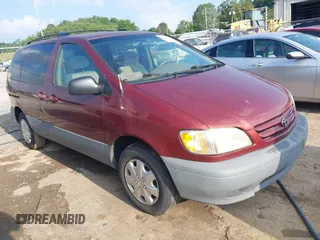 2003 Toyota Sienna LE with VIN 4T3ZF13C43U543742, listed as a IAAI auction lot 42656838 with 236,699 mi miles and . Bid and sale history available at DreamBid. Image 1.