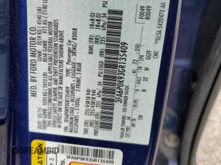 2016 Ford Fusion Titanium with VIN 3FA6P0K93GR135409, listed as a Copart auction lot 51434795 with 111,472 mi miles and Salvage Title. Bid and sale history available at carsss.com. Image 12.