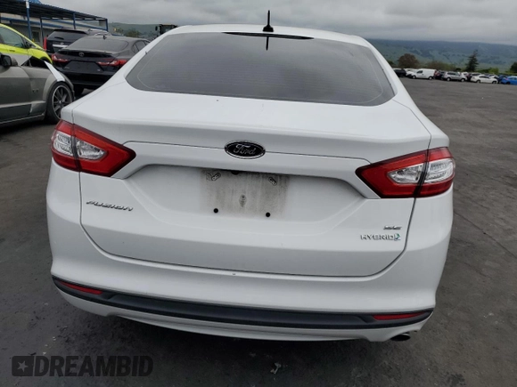 2016 Ford Fusion SE Hybrid with VIN 3FA6P0LU7GR260819, listed as a Copart auction lot 52969335 with 158,396 mi miles and Salvage Title. Bid and sale history available at carsss.com. Image 6.