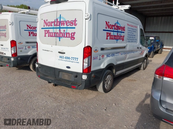 2019 Ford Transit with VIN 1FTYR2CM1KKA87353, listed as a IAAI auction lot 42074425 with 147,825 mi miles. Bid and sale history available at carsss.com. Image 4.