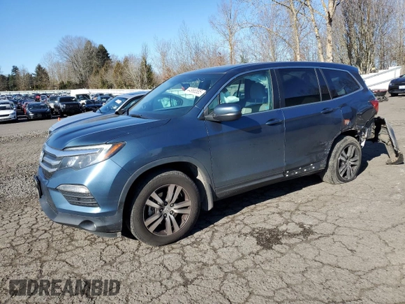 2016 Honda Pilot EX-L with VIN 5FNYF6H76GB101173, listed as a Copart auction lot 44966585 with 104,846 mi miles and Salvage Title. Bid and sale history available at carsss.com. Image 1.