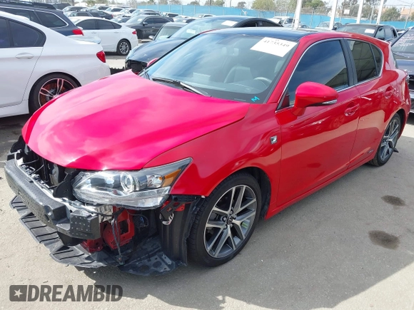 2014 Lexus CT 200h with VIN JTHKD5BH1E2181794, listed as a IAAI auction lot 41735349 with 41,146 mi miles and . Bid and sale history available at DreamBid. Image 23.