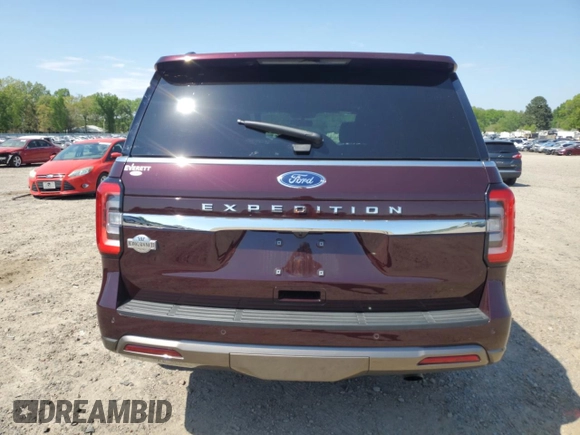 2024 Ford Expedition King Ranch with VIN 1FMJU1P81REB01523, listed as a Copart auction lot 53421195 with 3,428 mi miles and Salvage title. Bid and sale history available at DreamBid. Image 6.