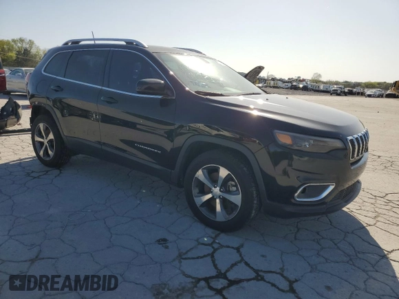 2019 Jeep Cherokee Limited with VIN 1C4PJMDX0KD197631, listed as a Copart auction lot 52078845 with 86,281 mi miles and Salvage title. Bid and sale history available at DreamBid. Image 4.