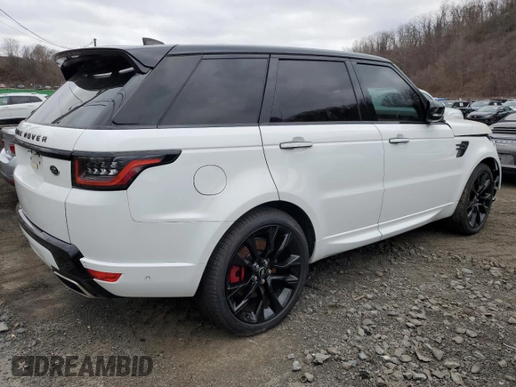 2022 Land Rover Range Rover Sport HST with VIN SALWS2RU3NA206185, listed as a Copart auction lot 41452235 with 41,278 mi miles and Salvage Title. Bid and sale history available at carsss.com. Image 3.