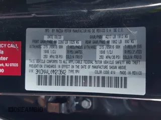 2021 Mazda CX-30 S with VIN 3MVDMAALXMM213642, listed as a IAAI auction lot 41010906 with 105,280 mi miles and . Bid and sale history available at DreamBid. Image 9.