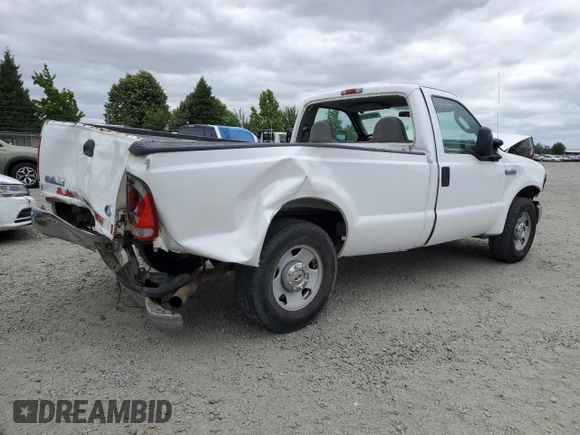2005 Ford F-250 XL with VIN 1FTNF20595EB89821, listed as a Copart auction lot 60841825 with 133,523 mi miles and Salvage title. Bid and sale history available at DreamBid. Image 3.