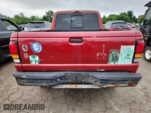 1999 Ford Ranger XLT with VIN 1FTZR15X3XTA95798, listed as a Copart auction lot 64642595 with 201,008 mi miles and Clean title. Bid and sale history available at DreamBid. Image 6.