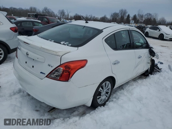 2014 Nissan Versa S Plus with VIN 3N1CN7AP0EL836424, listed as a Copart auction lot 44212955 with 74,758 mi miles and Salvage Title. Bid and sale history available at DreamBid. Image 3.