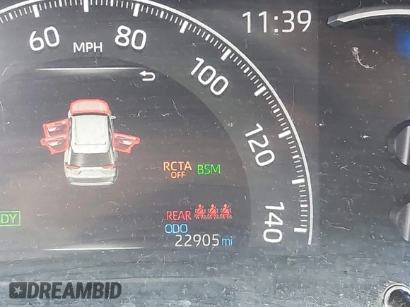 2023 Toyota RAV4 Hybrid XLE with VIN 2T3RWRFV8PW181044, listed as a IAAI auction lot 41629539 with 22,905 mi miles. Bid and sale history available at carsss.com. Image 15.