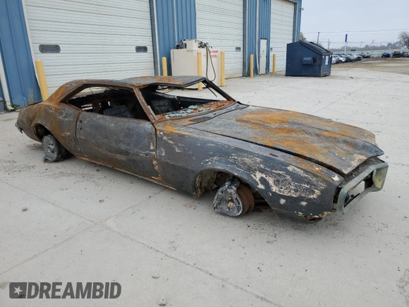 1968 Pontiac Firebird с VIN 22378U175785, выставлен на аукционе Copart как лот 80326554 с пробегом Не указан миль и На запчасти • Non repairable. История ставок и продаж доступна на DreamBid. Изображение 4.