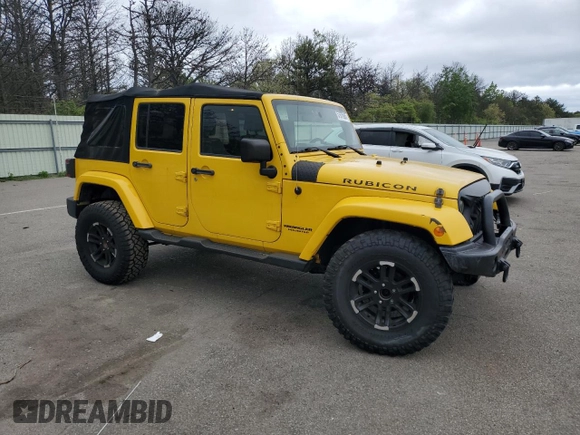 2009 Jeep Wrangler Unlimited Rubicon with VIN 1J8GA69109L761089, listed as a Copart auction lot 57975985 with 195,530 mi miles and Salvage title. Bid and sale history available at DreamBid. Image 4.