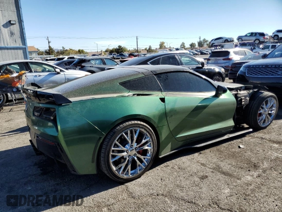 2016 Chevrolet Corvette 1LT with VIN 1G1YB2D78G5117170, listed as a Copart auction lot 83231024 with 73,274 mi miles and Salvage Title. Bid and sale history available at carsss.com. Image 3.