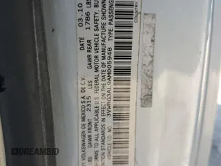 2010 Volkswagen Beetle with VIN 3VWRG3AL9AM005948, listed as a Copart auction lot 48319665 with 70,838 mi miles and Salvage Title. Bid and sale history available at DreamBid. Image 13.