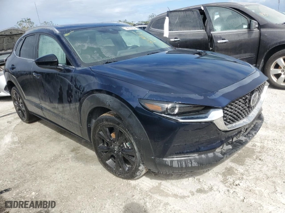 2021 Mazda CX-30 Turbo Premium Plus Package with VIN 3MVDMBEY8MM237255, listed as a Copart auction lot 74612754 with 0 mi miles and Non Repairable. Bid and sale history available at carsss.com. Image 4.