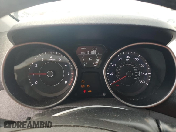 2013 Hyundai Elantra Limited with VIN 5NPDH4AE1DH172008, listed as a Copart auction lot 55026315 with 161,632 mi miles and Salvage Title. Bid and sale history available at DreamBid. Image 9.