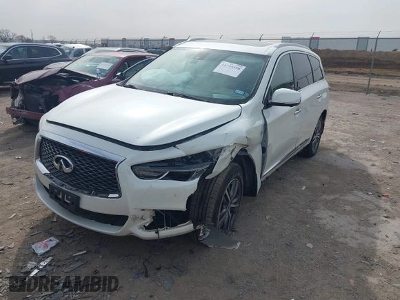 2017 Infiniti QX60 with VIN 5N1DL0MM7HC552378, listed as a IAAI auction lot 41735550 with 113,578 mi miles and . Bid and sale history available at DreamBid. Image 2.