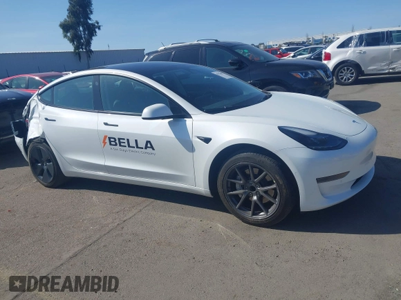 2022 Tesla Model 3 with VIN 5YJ3E1EA2NF245817, listed as a IAAI auction lot 41976493 with 32,710 mi miles and . Bid and sale history available at DreamBid. Image 14.