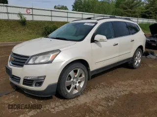 2013 Chevrolet Traverse LTZ z VIN 1GNKVLKD6DJ107802, wystawiony jako Copart lot #58519305 z przebiegiem 157 046 mil mil oraz Czysty tytuł • Clean title. Historia ofert i sprzedaży dostępna na DreamBid. Obrazek 1.