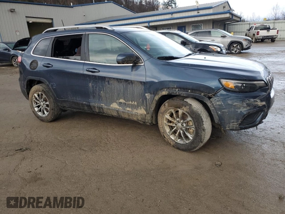 2019 Jeep Cherokee Latitude Plus with VIN 1C4PJMLB9KD442027, listed as a Copart auction lot 45796005 with 85,860 mi miles and Salvage Title. Bid and sale history available at DreamBid. Image 4.
