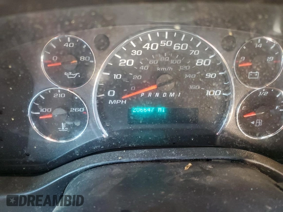 2020 Chevrolet Express Cargo Van with VIN 1GCWGAFGXL1119169, listed as a Copart auction lot 44547175 with 206,647 mi miles and Salvage Title. Bid and sale history available at carsss.com. Image 9.