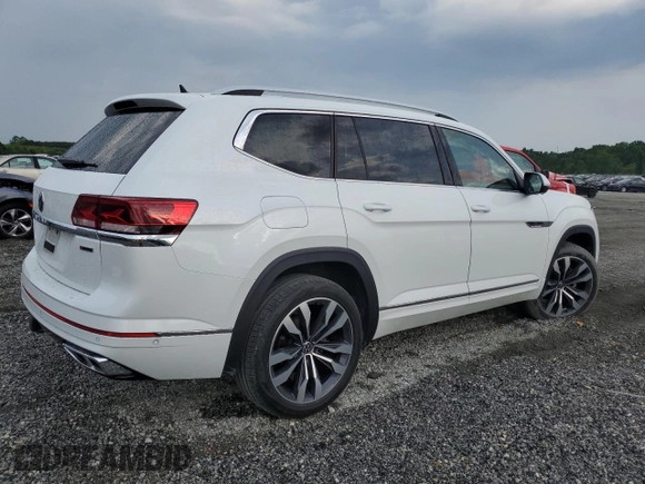 2022 Volkswagen Atlas SEL Premium R-Line with VIN 1V2FR2CA8NC528907, listed as a Copart auction lot 60201125 with 26,125 mi miles and Salvage title. Bid and sale history available at DreamBid. Image 3.