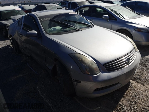 2005 Infiniti G35 Coupe with VIN JNKCV54E25M416163, listed as a Copart auction lot 71512864 with 224,819 mi miles and Non Repairable. Bid and sale history available at carsss.com. Image 4.