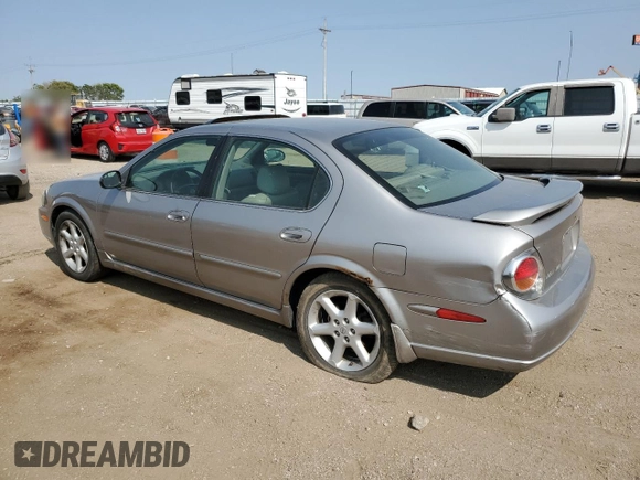 2002 Nissan Maxima GLE z VIN JN1DA31A62T000726, wystawiony jako Copart lot #71235864 z przebiegiem 219 647 mil mil oraz Szkoda całkowita • Salvage title. Historia ofert i sprzedaży dostępna na DreamBid. Obrazek 2.