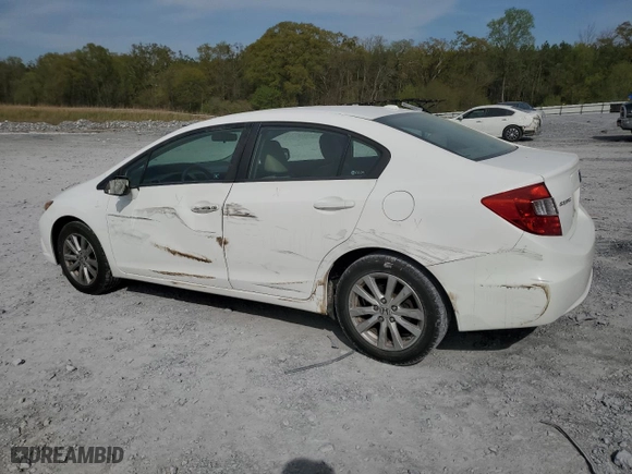 2012 Honda Civic Sdn EX-L with VIN 19XFB2F9XCE316796, listed as a Copart auction lot 51247045 with 167,829 mi miles and Salvage Title. Bid and sale history available at carsss.com. Image 2.
